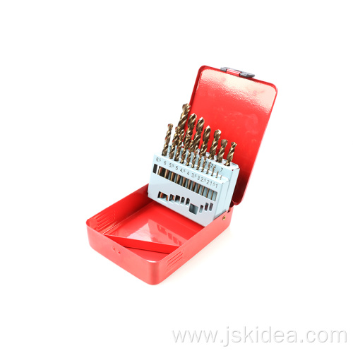 Metal Box Twist Drill Bit 19PCS Set